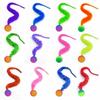 Caterpillar Elastic Ball Cat Toy: Interactive, Bite-Resistant Teaser Wand for Kittens – Rainbow Worm Design for Self-Play and Boredom Relief.
