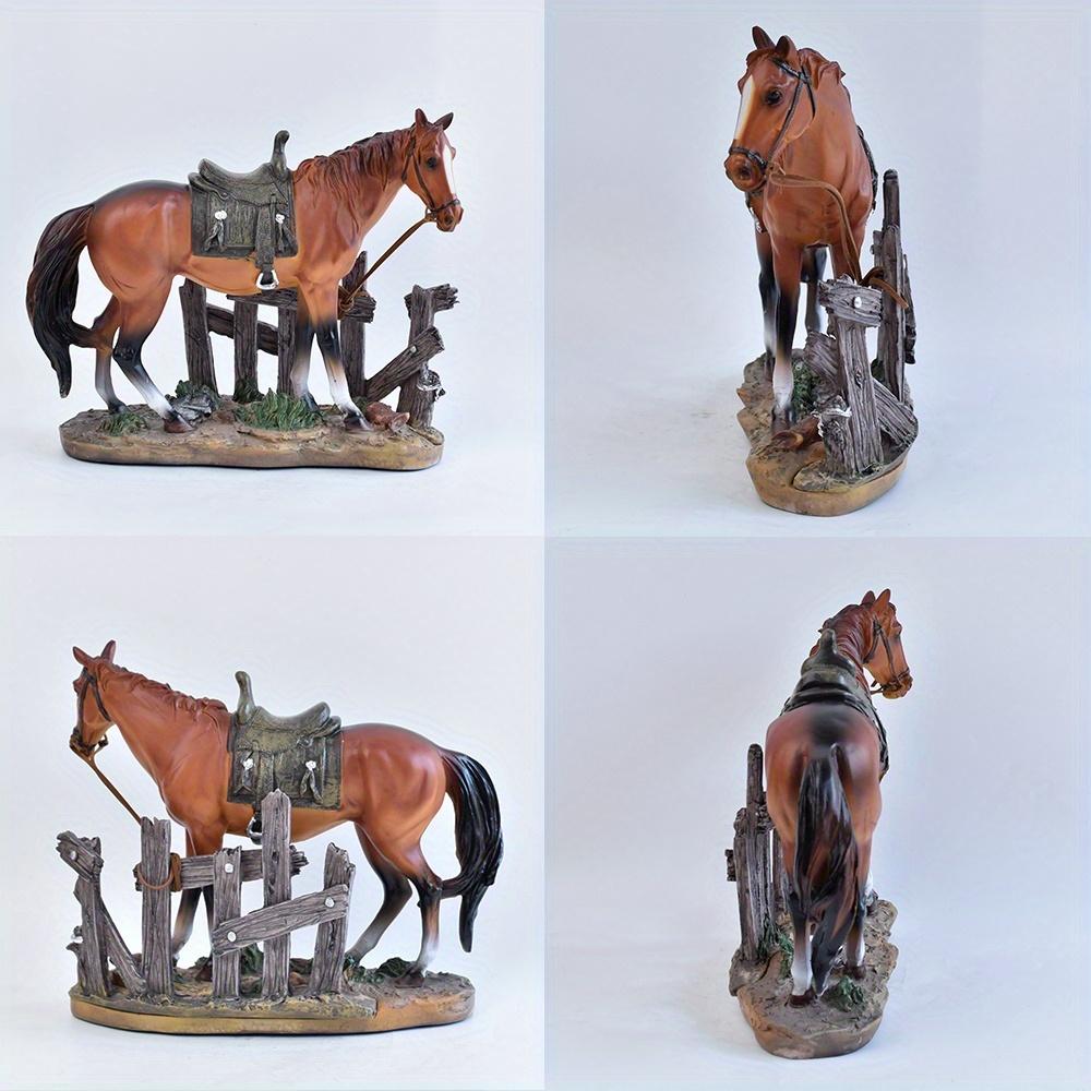 Statua Ornamento Cavallo in Resina Moderna Creativa, Scultura Animale Simulazione, Decorazione per la Casa per Soggiorno Ufficio, Regalo per Laurea Vacanze per Amici