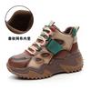 2026 Winter New Casual High-top Shoes Platform-soled Wedge Heel Dad Shoes Fashion Cotton Shoes Student Shoes Women's Shoes