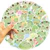 50 Cartoon Vibrant Frog Doodle Stickers Decorative Guitar Notebook Suitcase DIY Waterproof