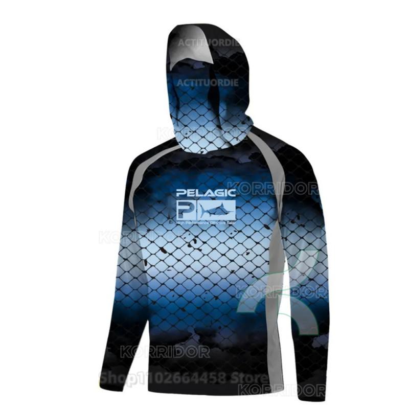 Quick-Dry Fishing Shirt With UPF 50 Sun Protection Dust-Resistant Face Cover Outdoor Angling Cycling Activities