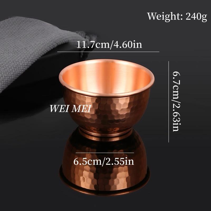 Handcrafted Vintage Copper Bowl,Exquisite Hammer Texture Finish Texture ,Pasta ,Salad Bowl,Portable Thickened Copper Tableware