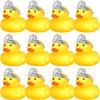 12 Pcs Rubber Ducks With 12 Sunglasses/ Hats/ Headwear/ Scarf Small Cruise Ducks In Bulk Mini Rubber Duckies Toys Gift
