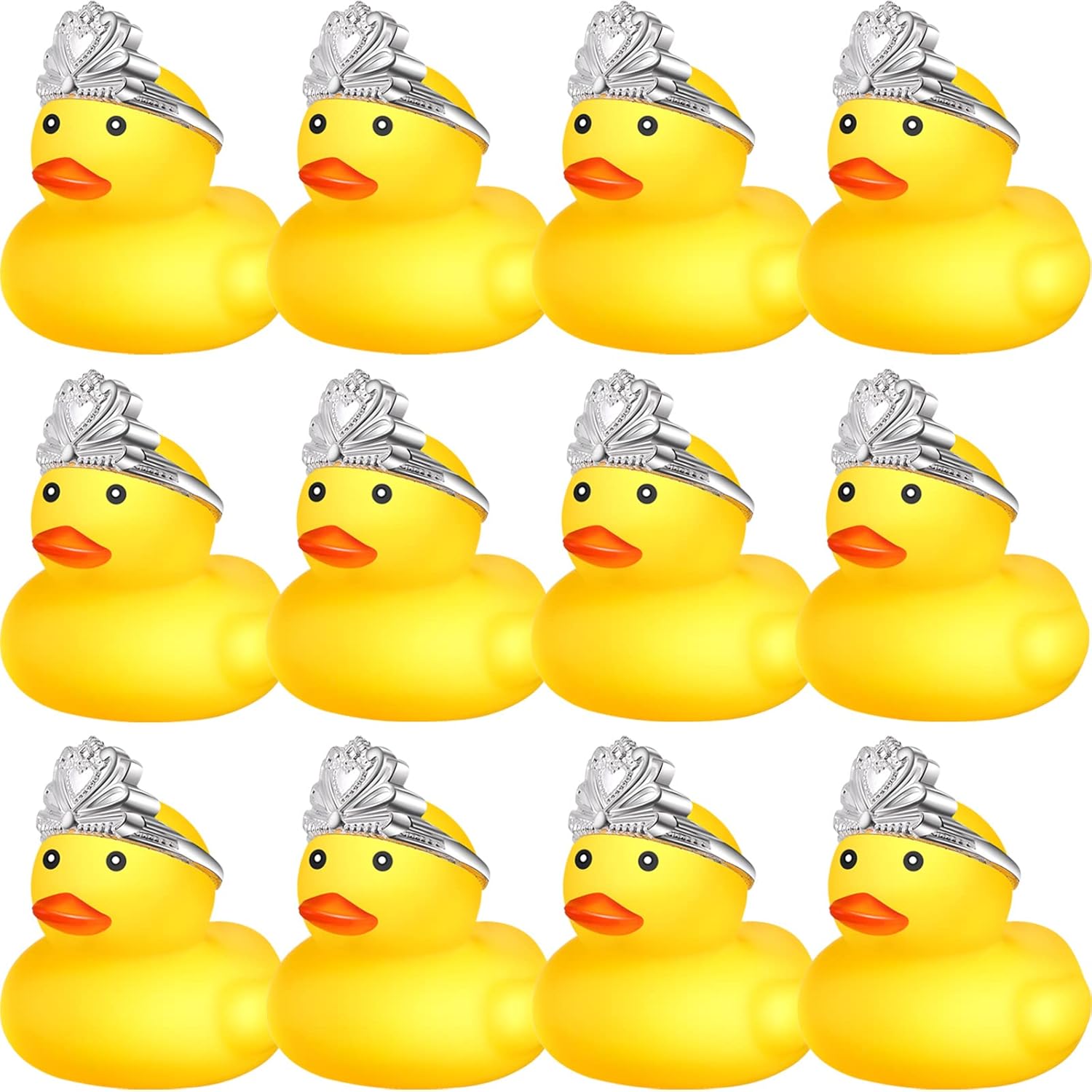 

12 Pcs Rubber Ducks With 12 Sunglasses/ Hats/ Headwear/ Scarf Small Cruise Ducks In Bulk Small Rubber Duckies Toys Present