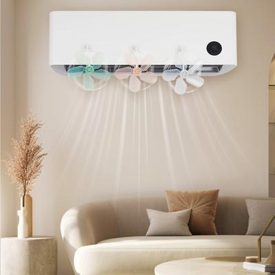 3Pcs Air Conditioner Wind Deflector Fan Self-adhesive Anti-Direct Blowing AC Windshield Baffle Fan Air Conditioning Wind Diverter Deflector Fan
