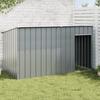 Vidaxl Buda Dla Psa, Z Dachem, Antracytowa, 196X91X110 Cm, Stal