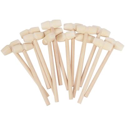 5pcs Mini Wooden Hammer Pounder Replacement Wood Mallets Crab Seafood Crackers Kids Toys Wedding