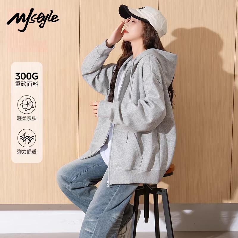 MJ STYLE Women's Hooded Cardigan Sweatshirt