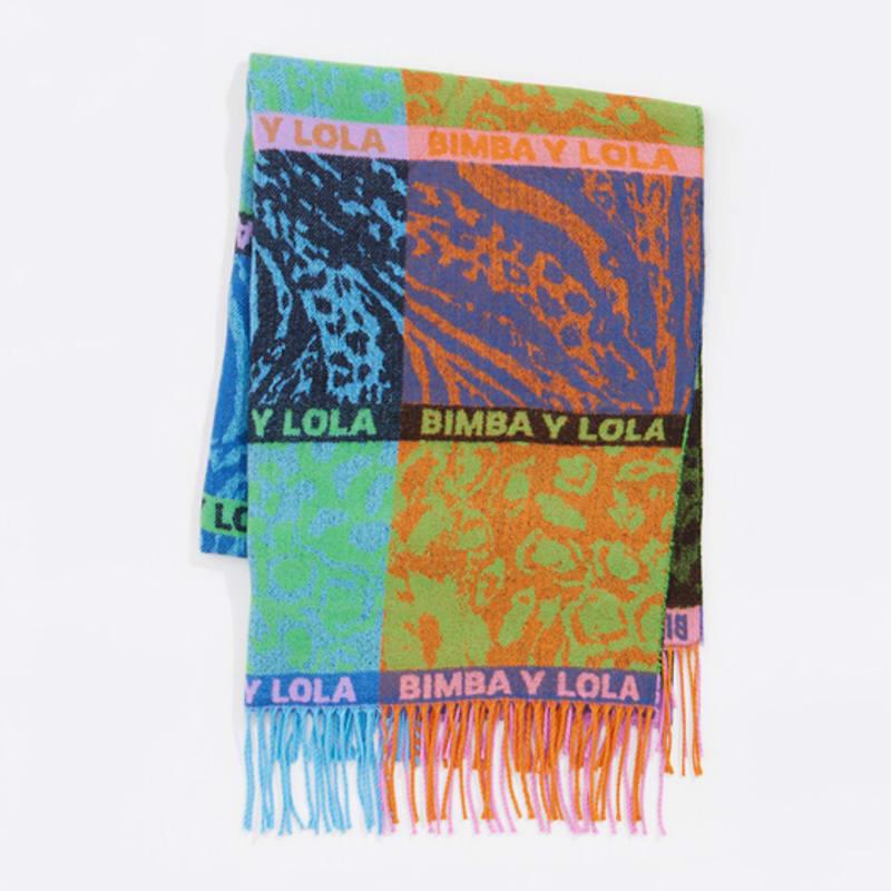

BIMBA Y LOLA [24FW] BIMBA Y LOLA Leopard Multicolor Mix Muffler B246AII014ORF Orange_FREE