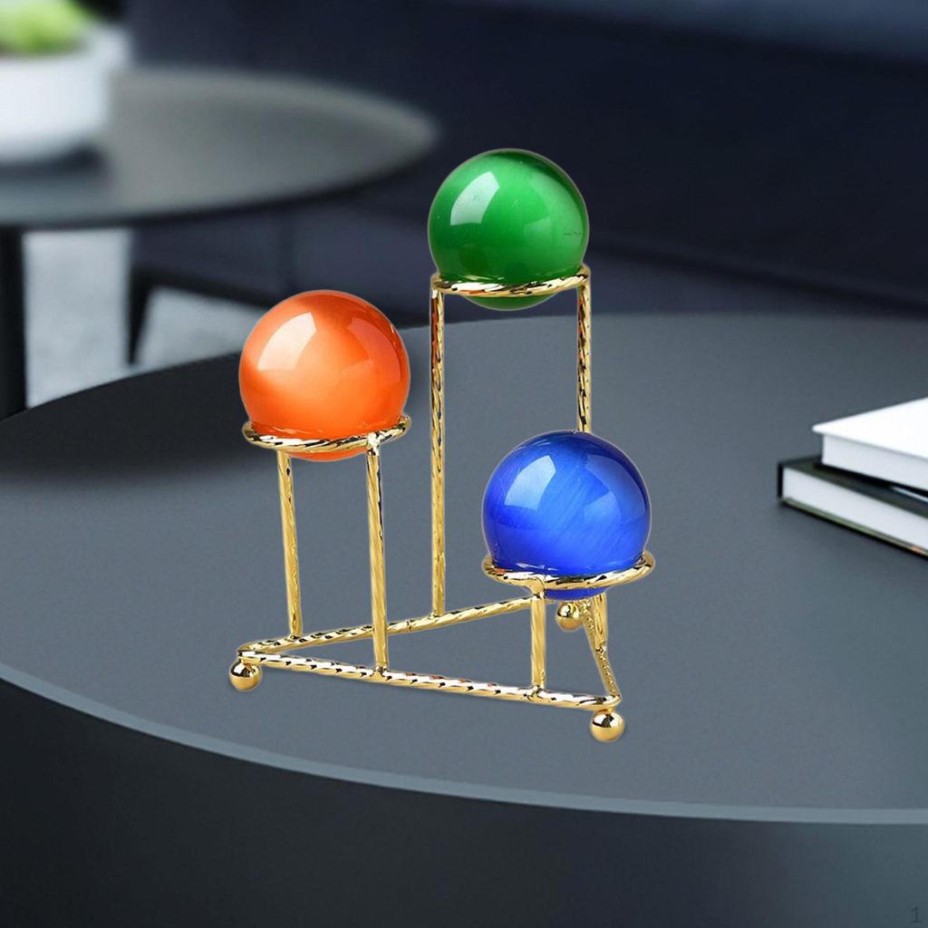 Crystal Ball Holder Metal Sphere Display Stand Collections Rack Base for Bedroom Party Wedding