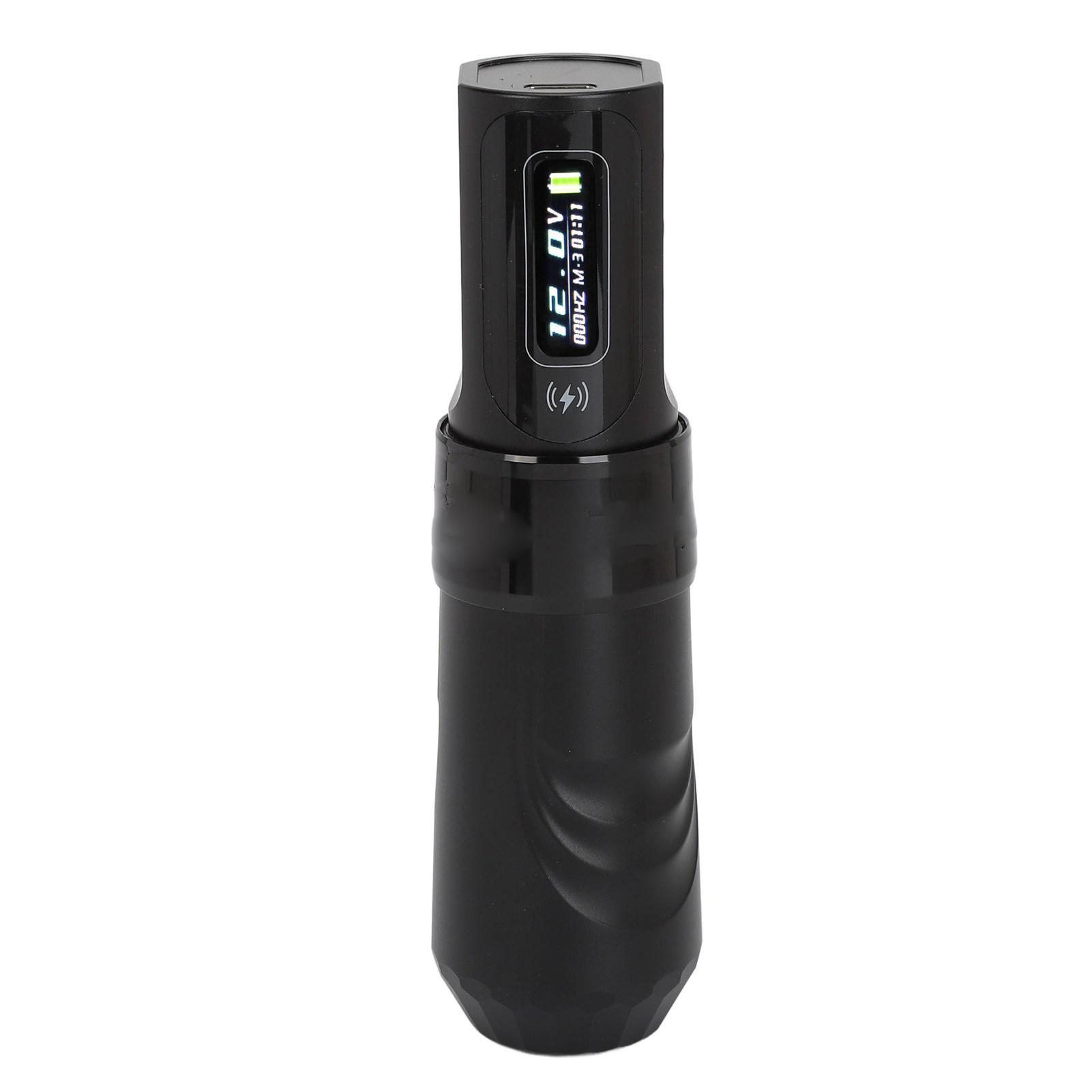 

2 в 1 беспроводной набор для татуировки 2000 мАч двойная зарядка аккумулятора RCA интерфейс роторная тату-машинка чёрный