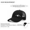 Mountain Embroidery Mesh Cap Adjustable Fit Sun Shading Hat Breathable Hat  Unisex Wear