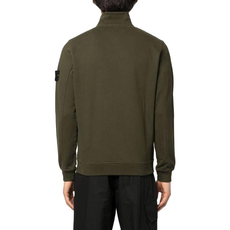 Stone Island Fw23 Solid Color Stand Collar Zip Long Sleeve Jacket Men Jacket Brown 791562820-V0058