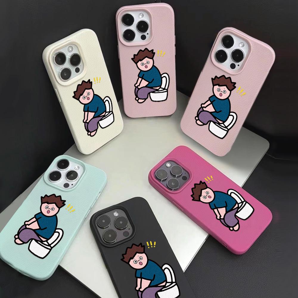 ტელეფონის ქეისი iPhone 11 13 16 Pro Max iPhone XR XS Max 14 15 Pro Max 12 13 Pro Max 16 Plus 13 Pro 14 Pro Cartoon Painted Macaron Colors