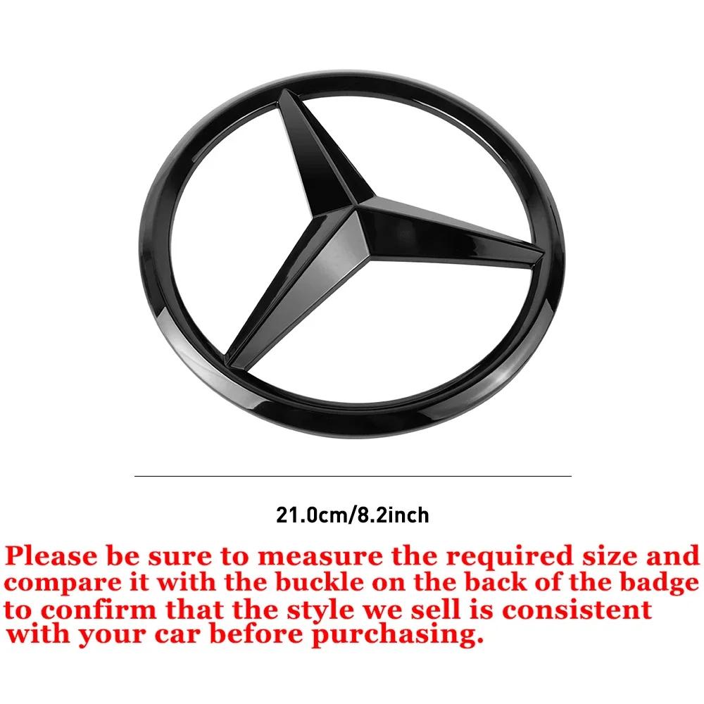 

Car Sticker Benz Hot 2026 For Benz Car Accessories Front Hood Grille Emblem Cover Auto Decoration Sticker for Mercedes Benz W204 1pcs
