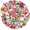 50 Christmas Themes No Repeat Suitcase Stickers Waterproof Graffiti Travel Case Stickers Gifts