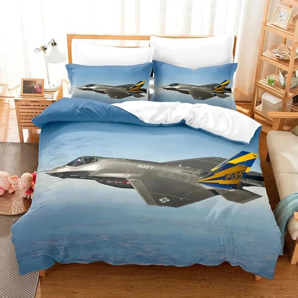 

3D The Plane Bedding Sets Duvet Cover Set With Pillowcase Twin Full Queen King Bedclothes Bed Linen 70x133cm