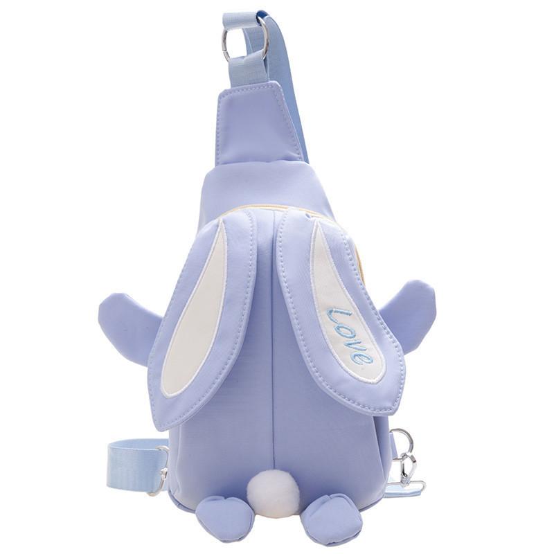 Adorable Children's Cartoon Rabbit Crossbody Bag Stylish Nylon Backpack For Kids