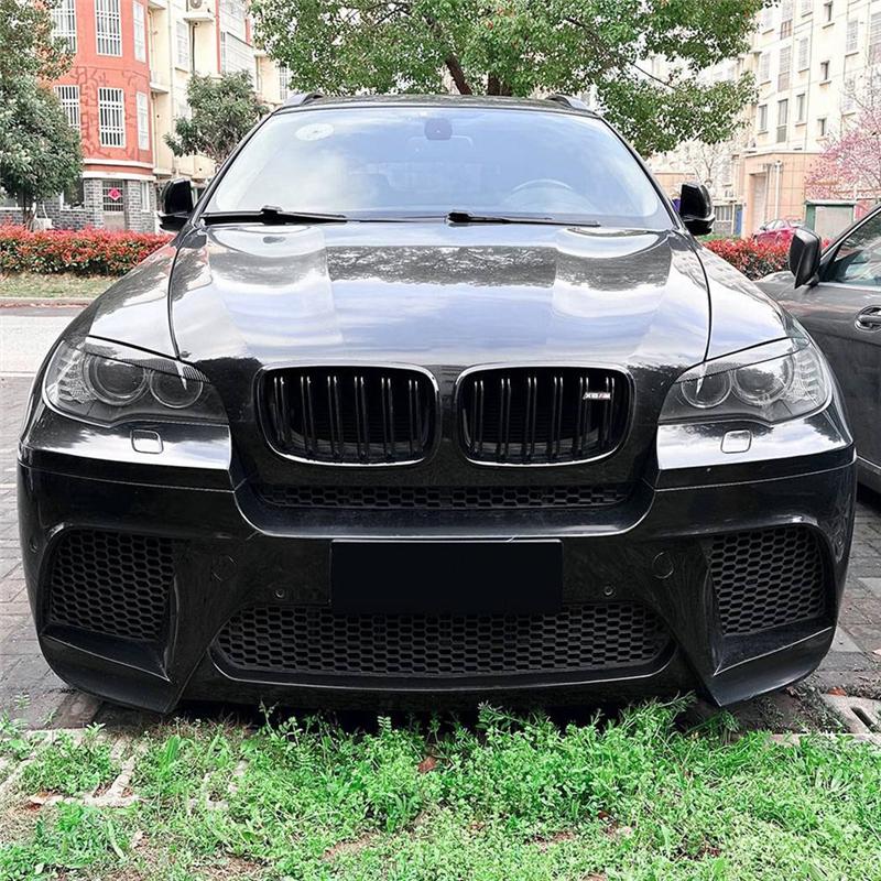 Car Headlight Lamp Eyebrows Cover Trim For BMW X6 E71 2008-2014 Car Headlight Eyelids Lids