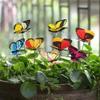 Bunch Of Butterflies Garden Yard Planter Colorful Whimsical Butterfly Stakes Decoracion Outdoor Decor Flower Pots Decoration