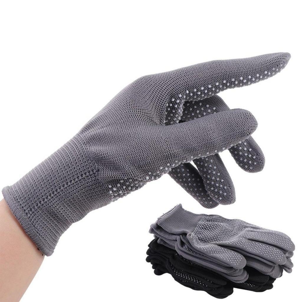 5 par sikkerhetsarbeidshansker, nylon, sykkelhansker, universelle, arbeid, vernehansker, bygningsarbeiderhansker, unisex