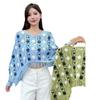 Women's Retro Knit Cardigan - Embroidered Tassel, Hollow Out Design, Loose Fit Sweater for Early Autumn