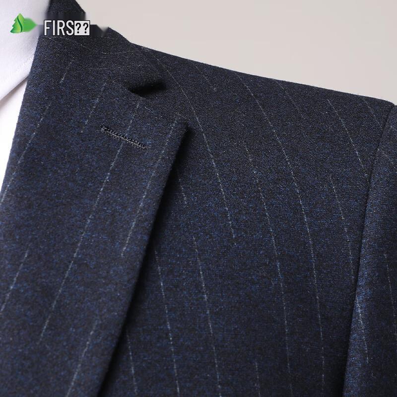 Shanshan Herren Slim Fit Gestreifter Business-Anzug