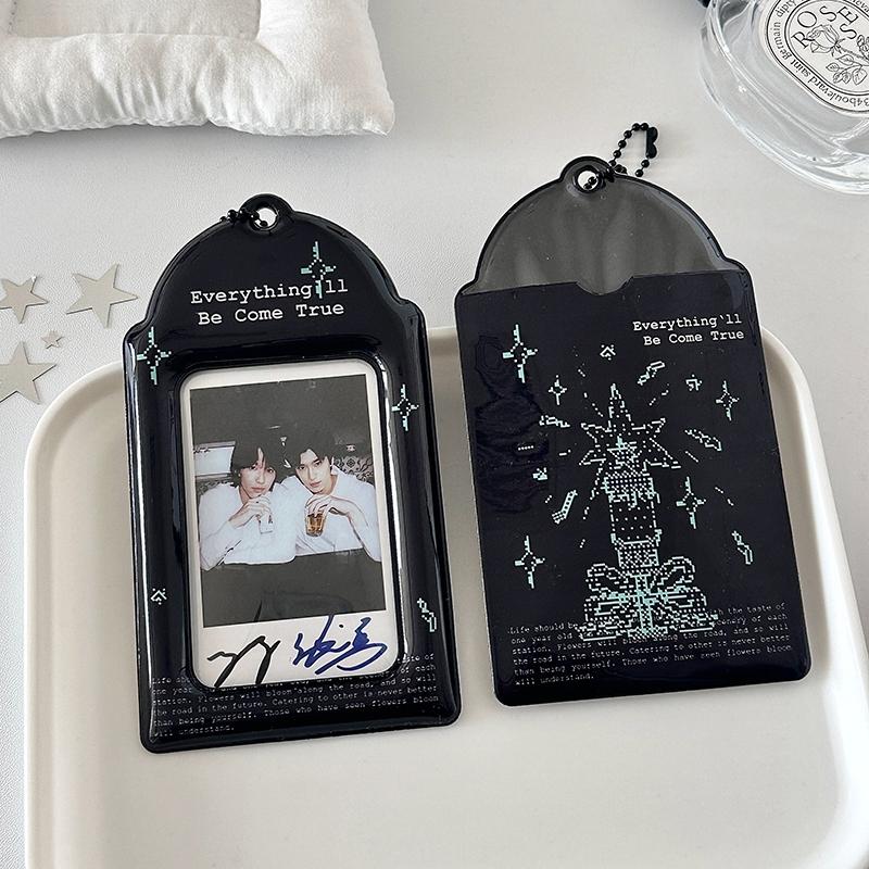 Kpop Holder na Fotokartki Segregator Fotokartki Ramki Karty Idolów Stojak na Wyświetlanie Breloczek do Torebek Karty Kpop Książka Kolekcjonerska