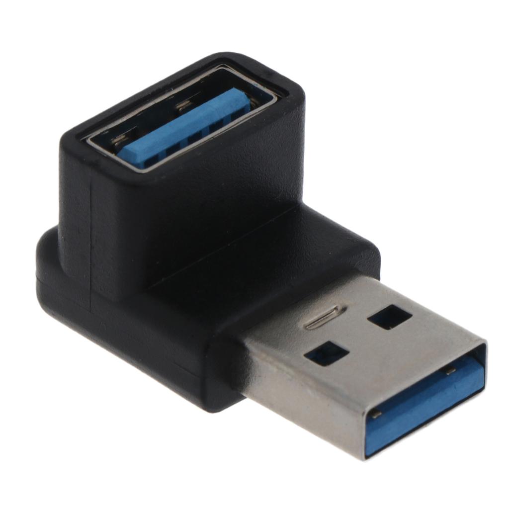 New 90 Degree USB 3.0 A Male To Female AM/for AF Right Angled Adapter Connector USB Plug For Laptop/PC Computer