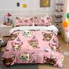Cute Puppy Pattern Decor Set Soft Comfortable Duvet Cover Bedding Set Included 1*Duvet Cover & 2*Pillowcases, Gift