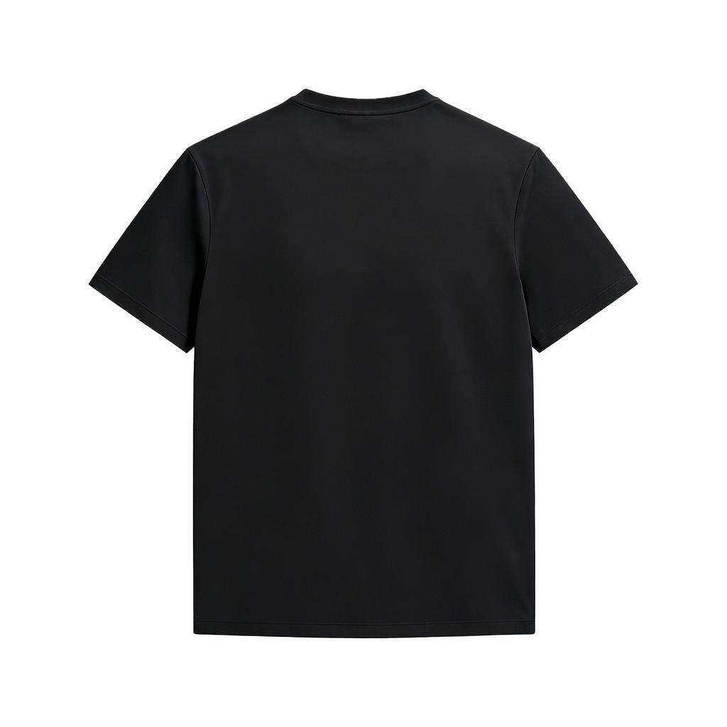 Men's Under Armour Bouncy Quick-Dry T-Shirts Men's Ultimate Black/Black-008 Crew Neck