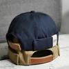 Brimless Melon Skin Hat Hip Hop Beanie Hat Unisex Landlord Cap  Spring and Summer