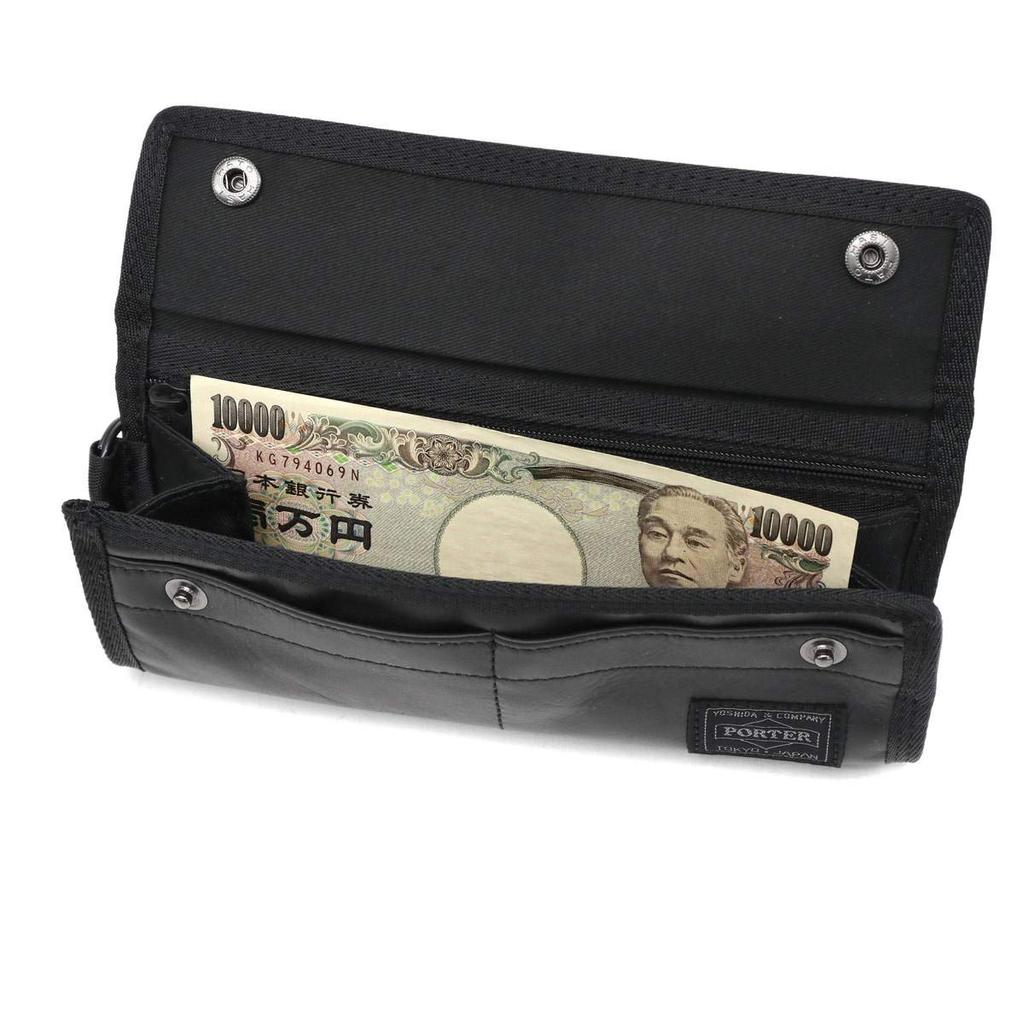 [Authorized Dealer] Yoshida Bag Wallet Porter Long Wallet Porter Alf 023-01083 (Black)