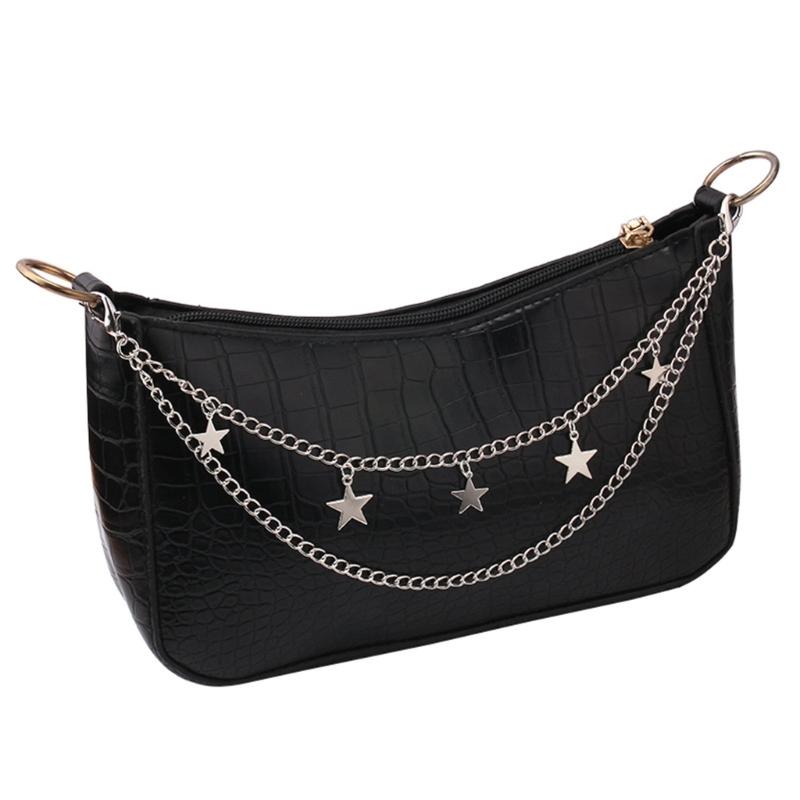 5Pcs Fashionable Purse Chain Set Unique Bag Chain Metal Bag Straps Alloy Texture Handbag Chain Suitable for Bag Handbag