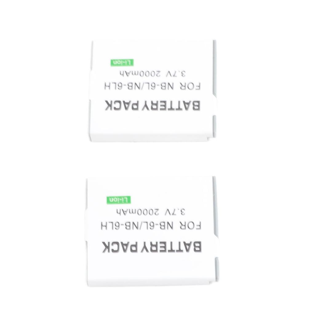 2pcs NB 6L 6LH Camera Battery Replacement 2000mAh 3.7V for Powershot SX710 HS SX520 HS SX530 HS