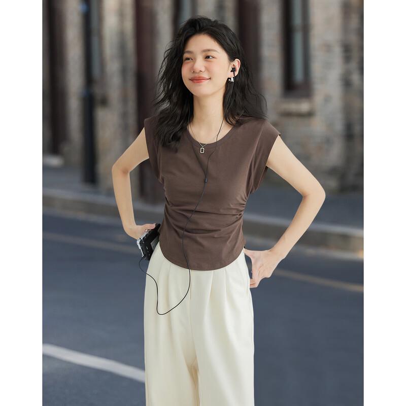 Demana U-Neck Sleeveless Slim-Fit T-Shirt S