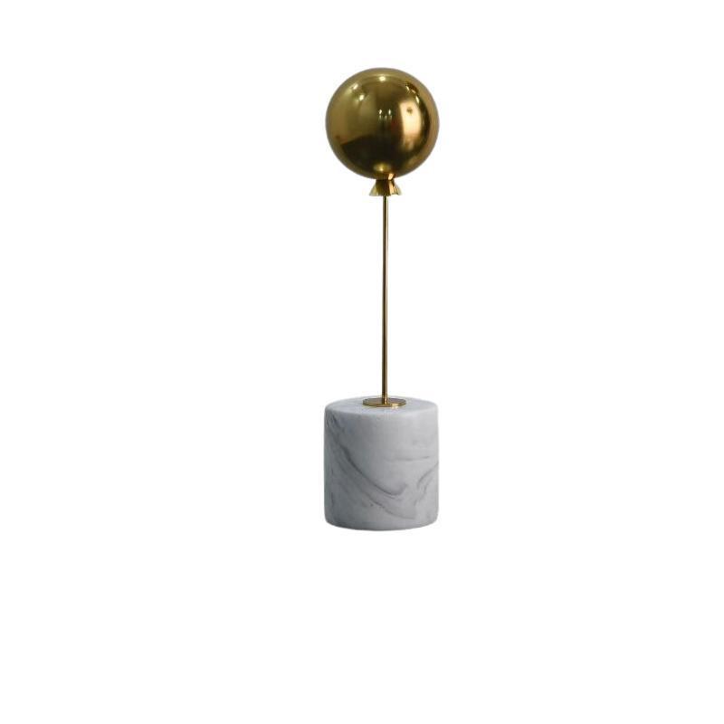 

Minimalist Balloon Art Sculpture, Natural Marble Base, Tabletop Ornaments, Metal Balloon Sculpture, Room Aesthetic Decoration