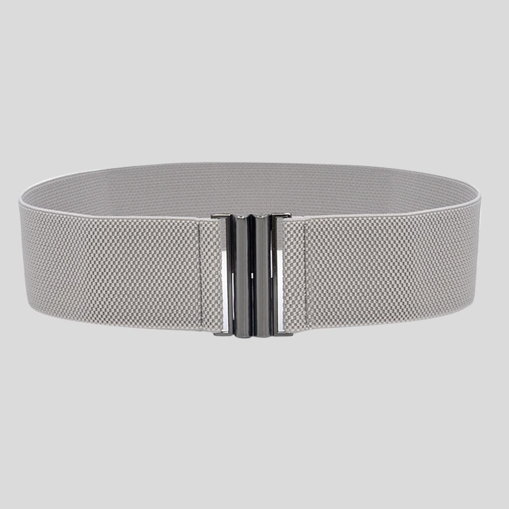 Mote Dame Brede Belter Kvinner Bred Elastisk Beltespenne Midje Kjole Stretch
