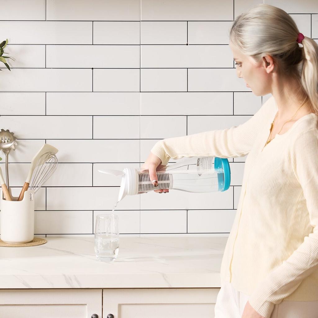 Water Filter Pitcher 6 Cup Glass Water Filtration Pitcher 211 Gallons