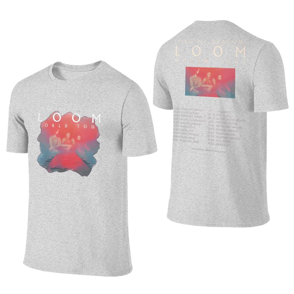 Mens Womens TShirt Imagine Dragons Band TShirts Popular Loom Tour Summer Tees Classic Design Cotton Tops Birthday Present