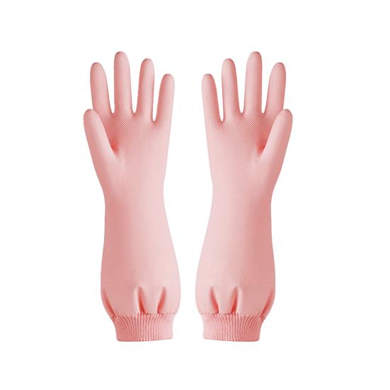 1 Pair Nitrile Cleaning Gloves Reusable Waterproof Tear-Resistant Kitchen Dishwashing Housekeeping Gloves