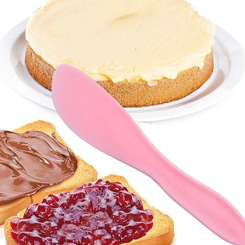 Multi-functional Plastic Cake Spatula Kitchen Gadgets Colored Spatula Cream Pudding Knife Creative Jam Baking Tool Small Scraper