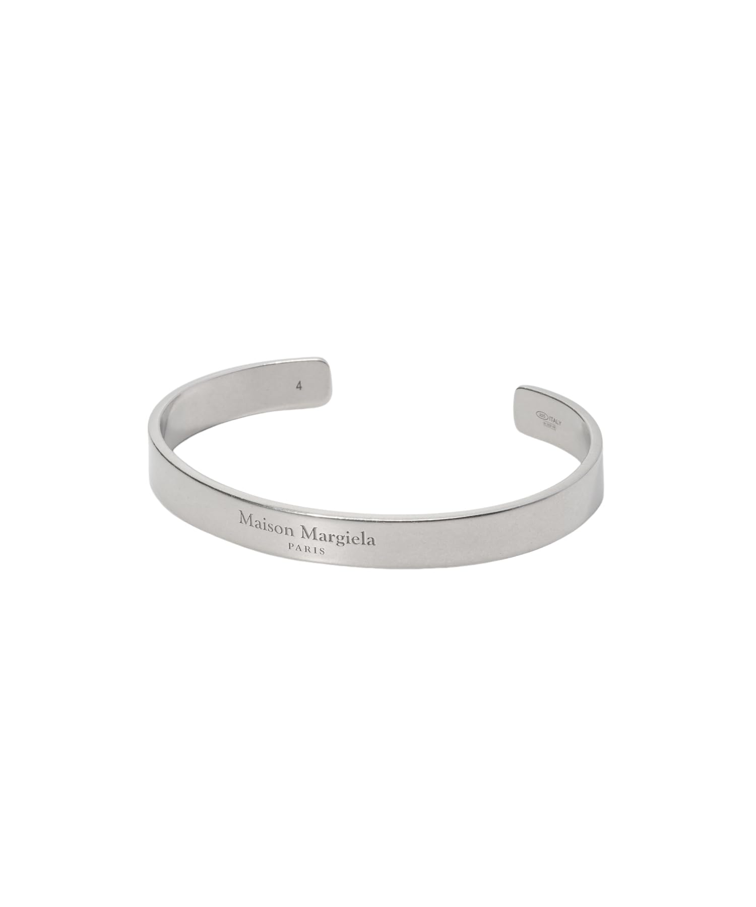 

Bangle SM1UY0066 SV0158 Logo PALLADIO BURATTATO Brand 5 [Maison Margiela] Women s Size [Product]