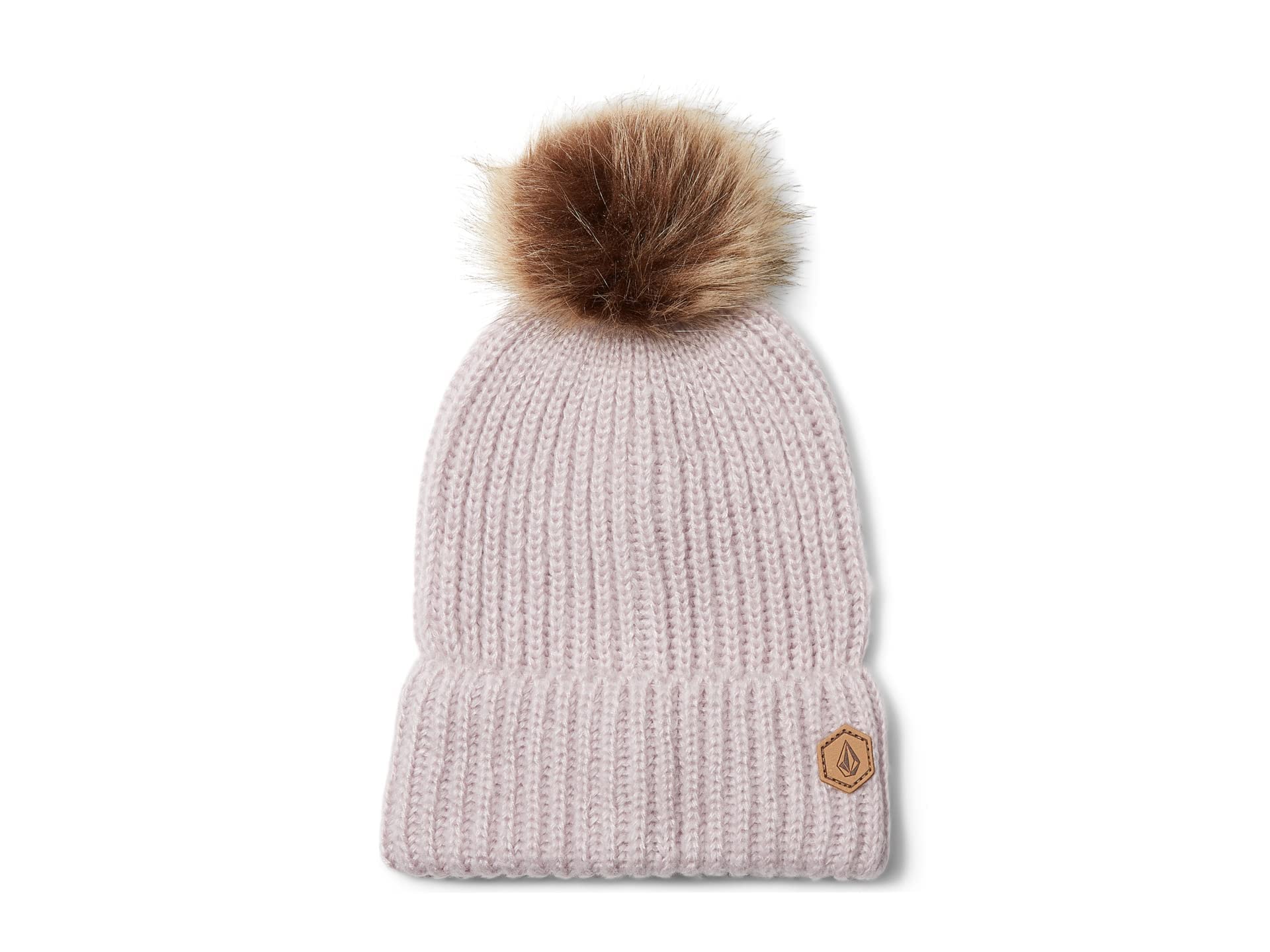 

Volcom Knit Cap LULA Cute Hat in Amethyst Size Women s (with Pompon) [K5852302 / BEANIE] Smoke, O/S