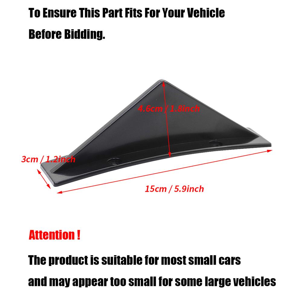 Universal 4 Wing Car Rear Bumper Lip Diffuser Splitter Spoiler Shark Fins For Chevrolet Chevy Camaro For Citroen Peugeot Mazda
