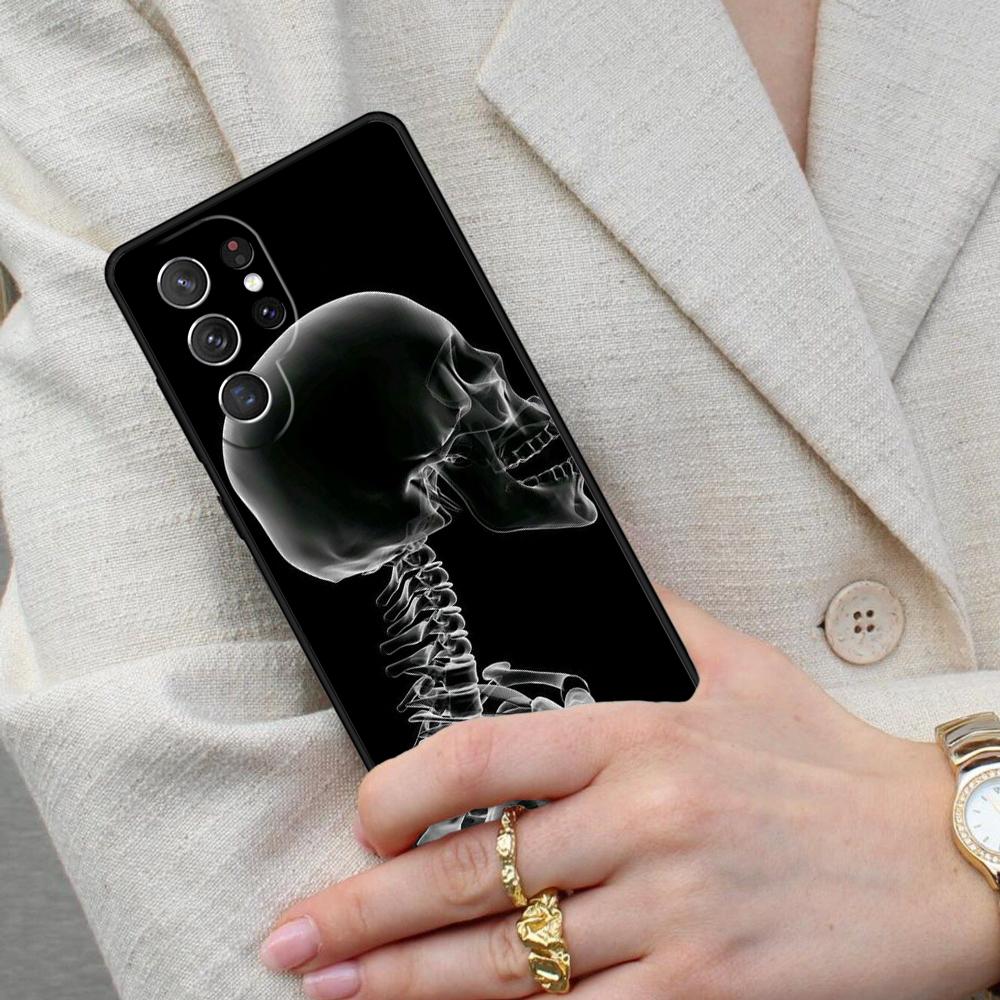Skeleton X-Ray Cell Phone Case for Samsung Galaxy S26 Ultra S25 S24 S23 S22 S21 S20 Note10 Cover