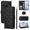 For ZTE Blade A76 5G Case with Shoulder/Wrist Strap Leather Phone Cover Stand Wallet