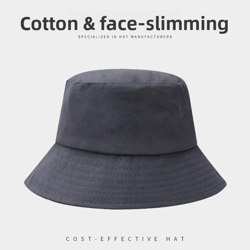 Cotton Bucket Hat Women Men Summer Sun Protection Sunshade Casual For Outdoors