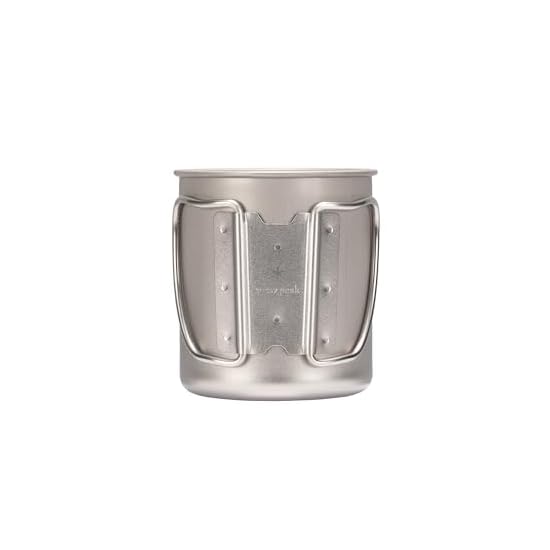 Snow Peak Titanium Single Wall Mug 450, Made in Japan, Ultralight, Heat/Cold Insulated, Camping, Mou