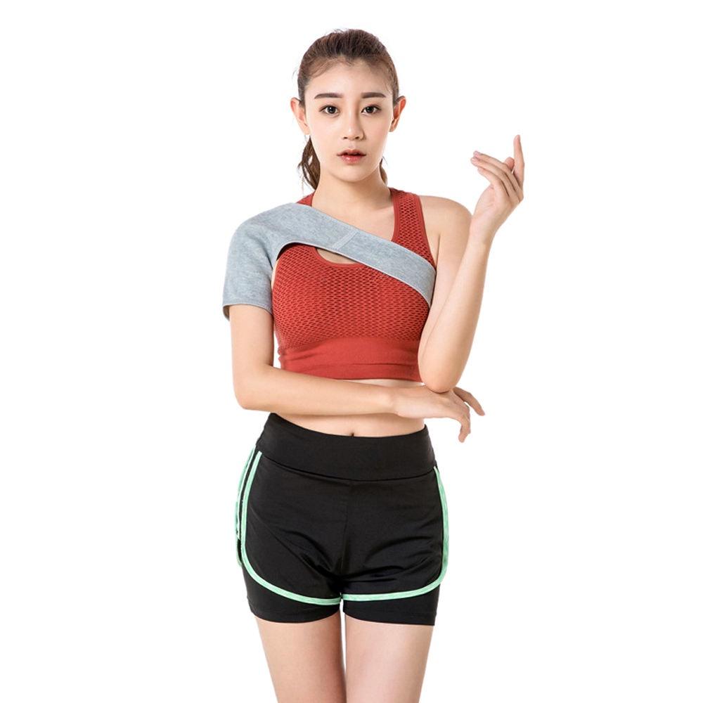 1Pcs Bamboo Charcoal Shoulder Brace,Left Right Arm Injury Prevention Stabilizer Sleeve Wrap- Immobilizer for Dislocated AC Joint